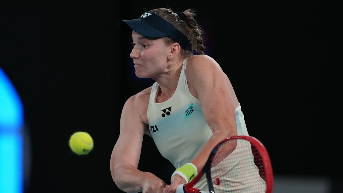 Jelena Rybakinová v semifinále Australian Open.