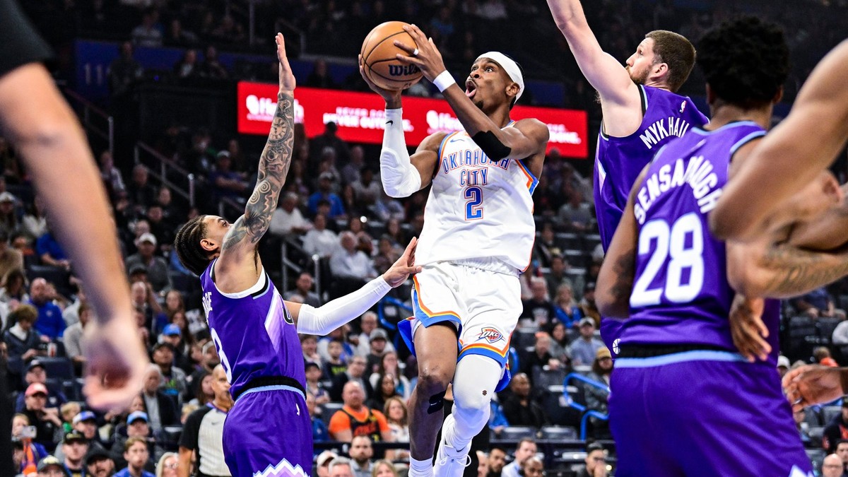  Shai Gilgeous-Alexander v zápase proti Utahu