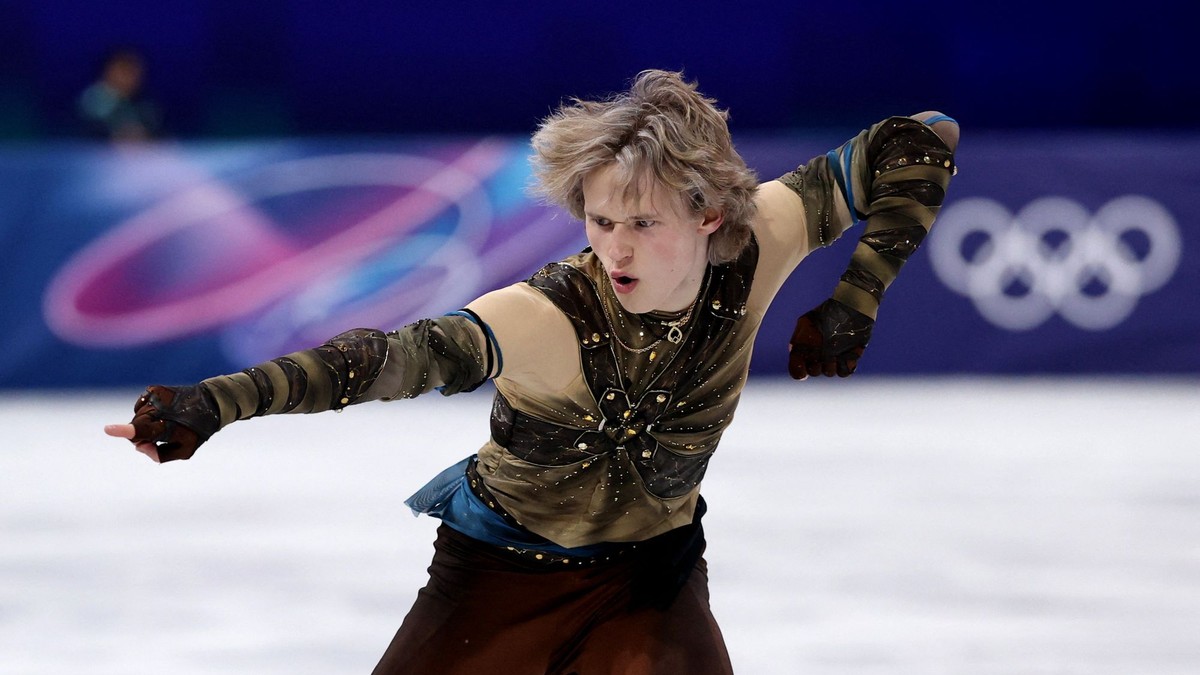 Ilia Malinin počas krátkeho programu v tímovej súťaži na ZOH 2026.