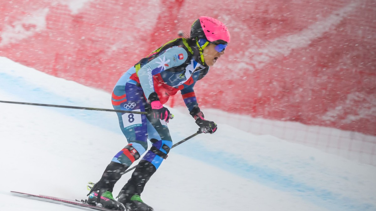 Na snímke slovenská reprezentantka v skialpinizme  Marianna Jagerčíková.