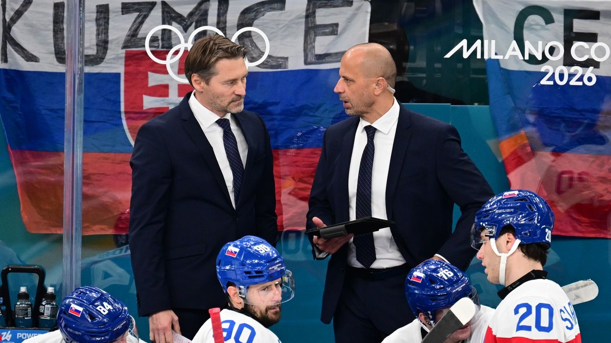 Vladimír Országh počas zápasu Slovensko - USA na ZOH 2026.