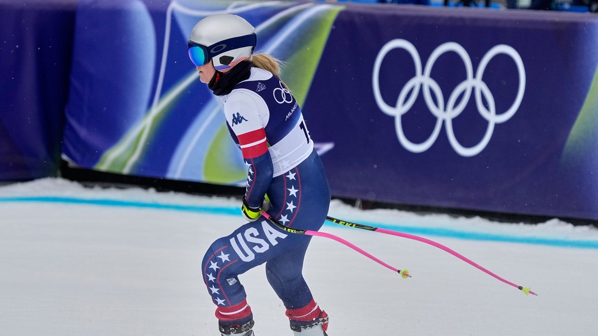 Americká lyžiarka Lindsey Vonnová počas ZOH v Cortine 2026.