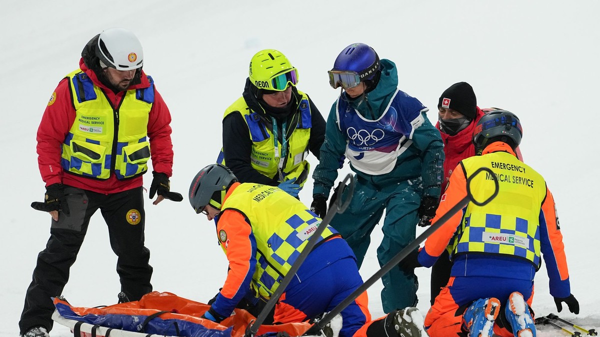 Mathilde Gremaudová po páde.