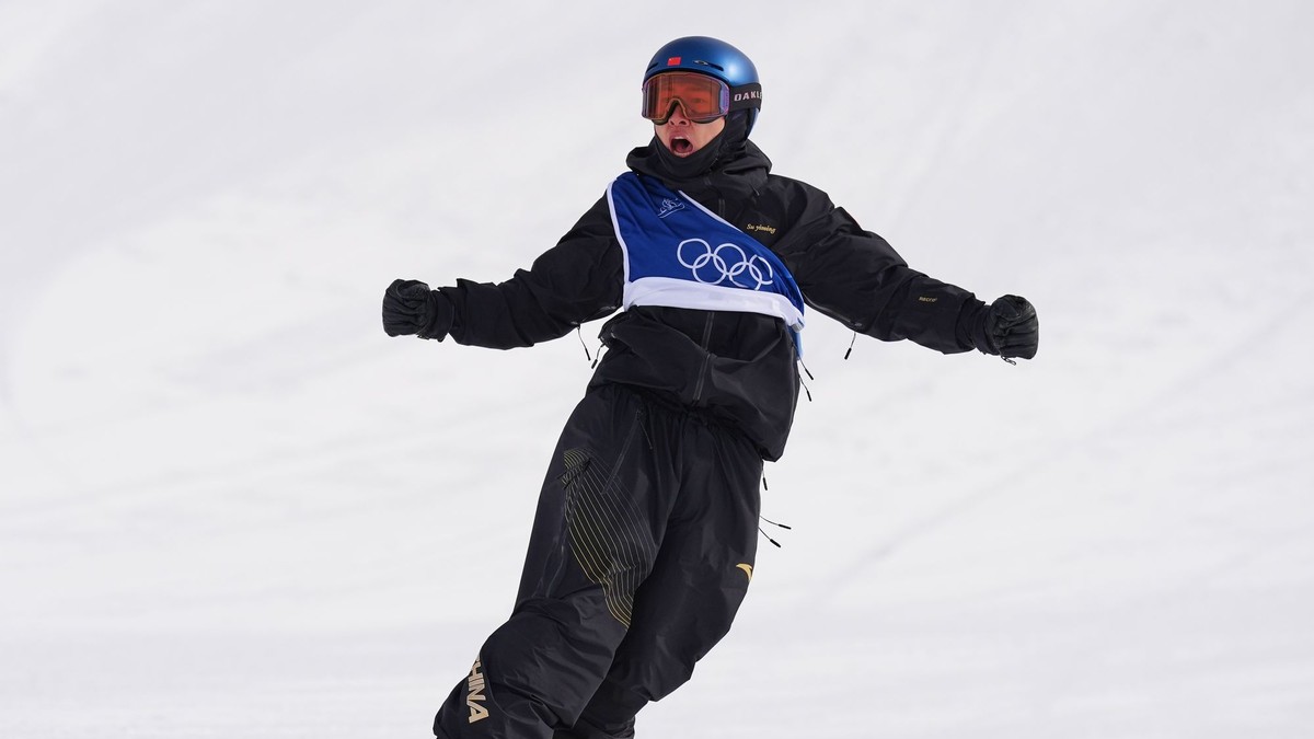 Čínsky snoubordista I-ming Su