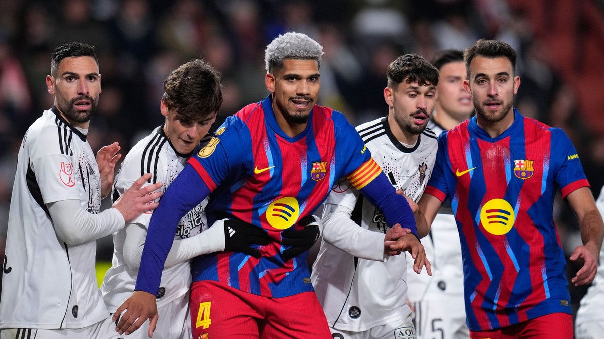 Momentka zo zápasu Alacete - Barcelona.