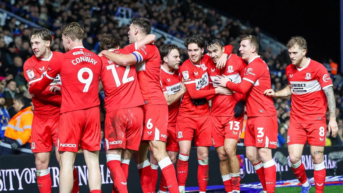 Radosť hráčov Middlesbrough.