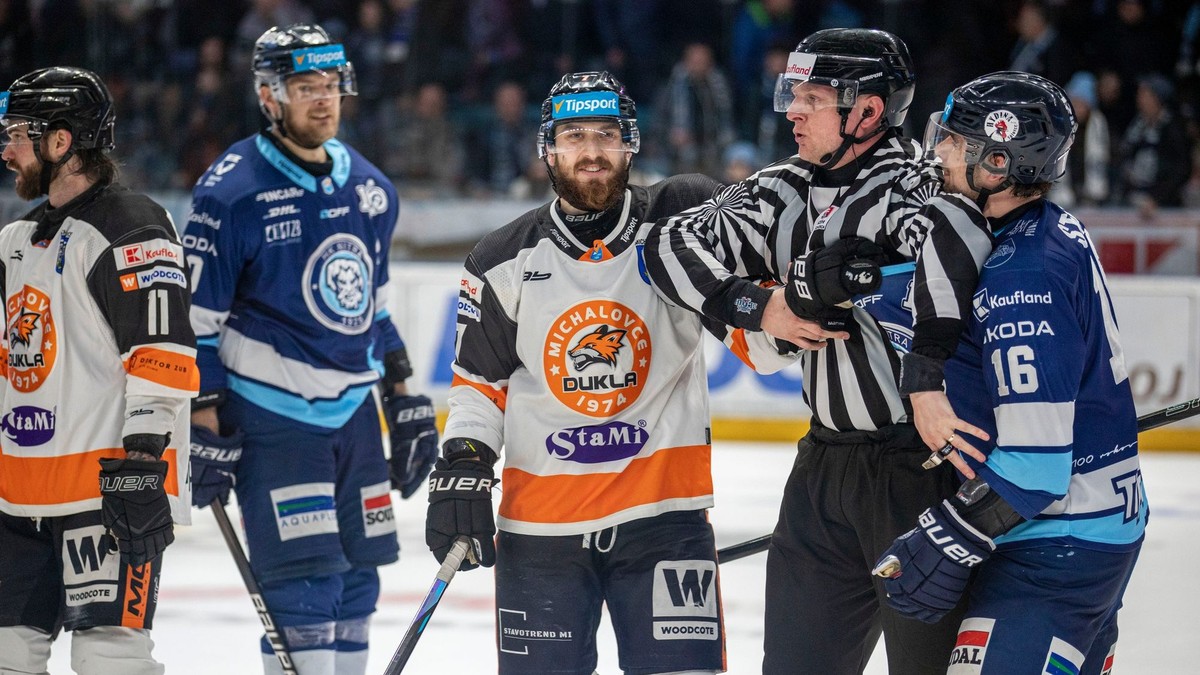 Momentka z piateho zápasu Nitra - Michalovce.