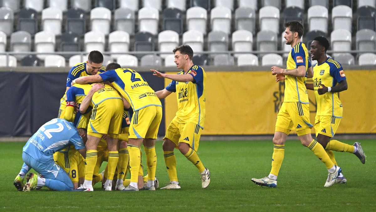 Gólová radosť hráčov Košíc.