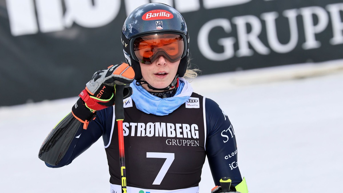 Americká lyžiarka Mikaela Shiffrinová.