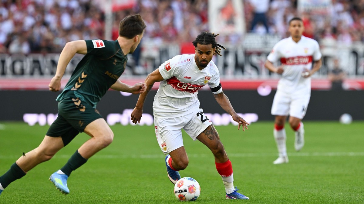Fotka zo zápasu VfB Stuttgart – Werder Brémy.