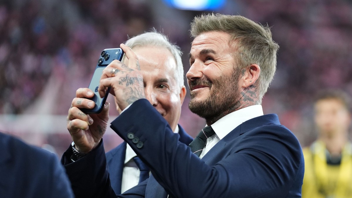 David Beckham počas otvorenia štadiónu v Miami.