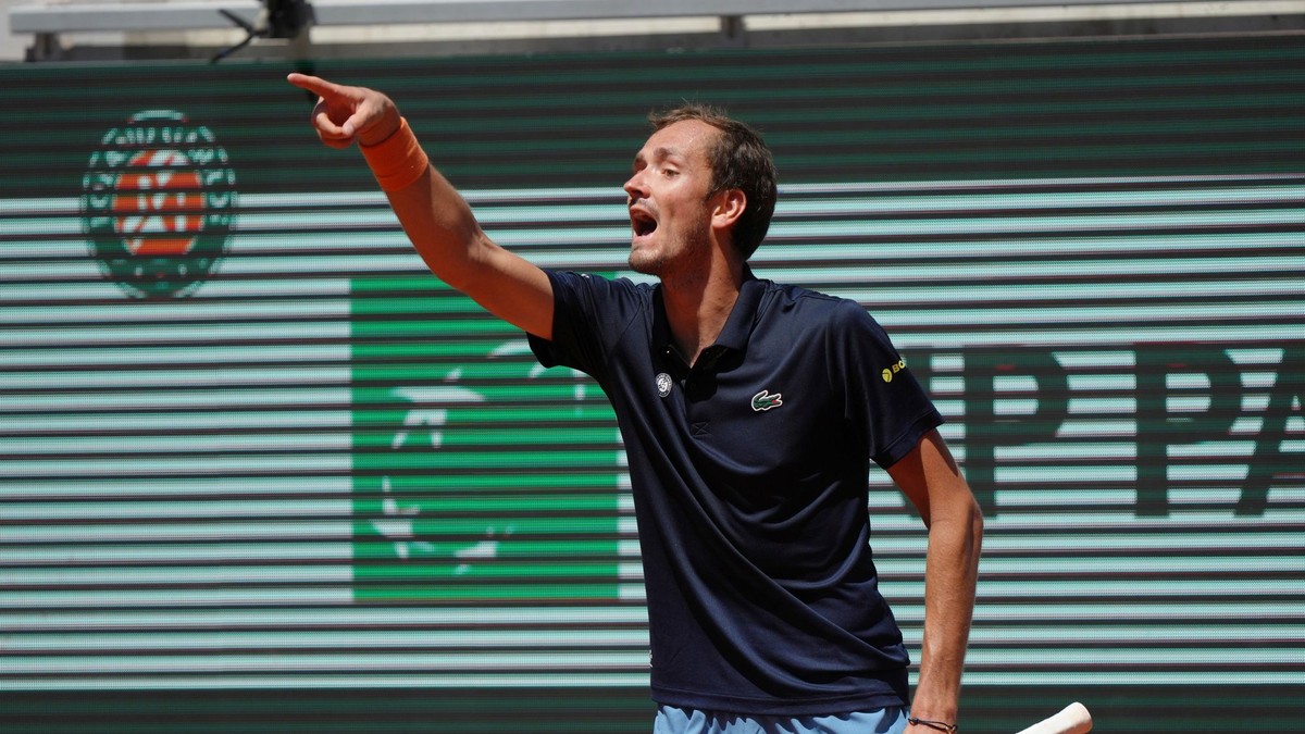 Daniil Medvedev na Roland Garros 2026.