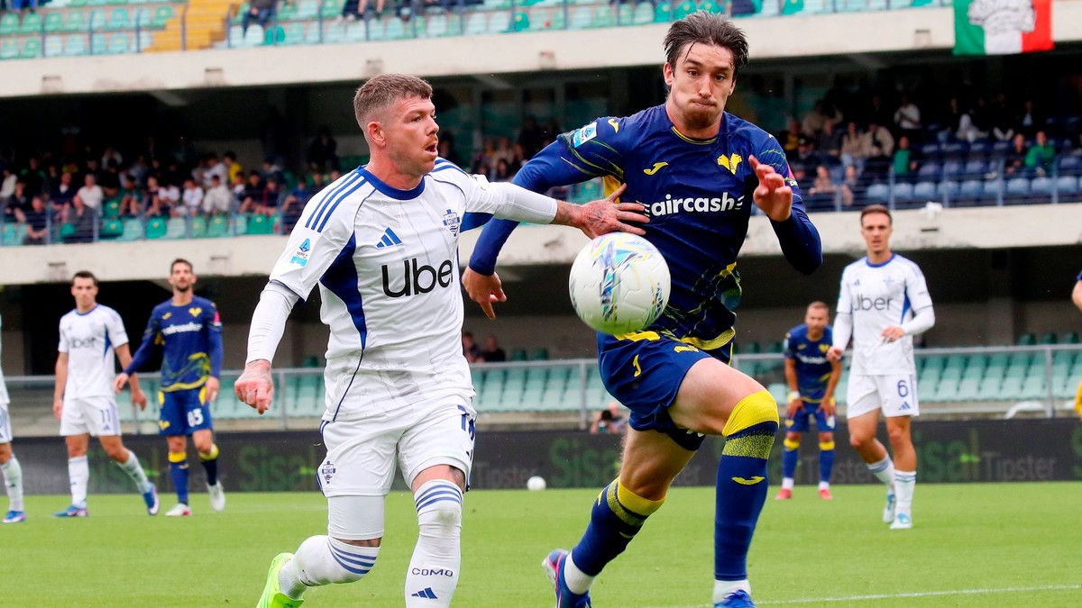 Momentka zo zápasu Verona - Como