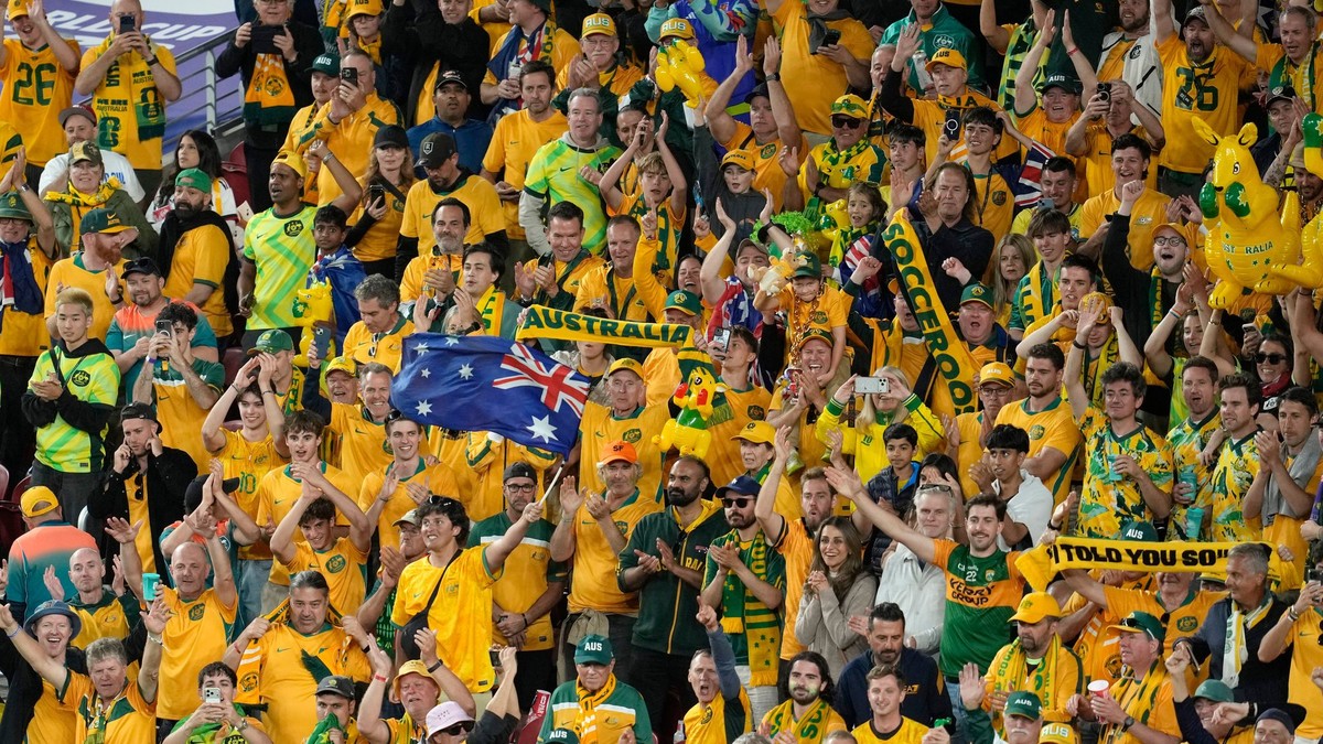 Fanúšikovia Austrálie počas MS vo futbale 2026.