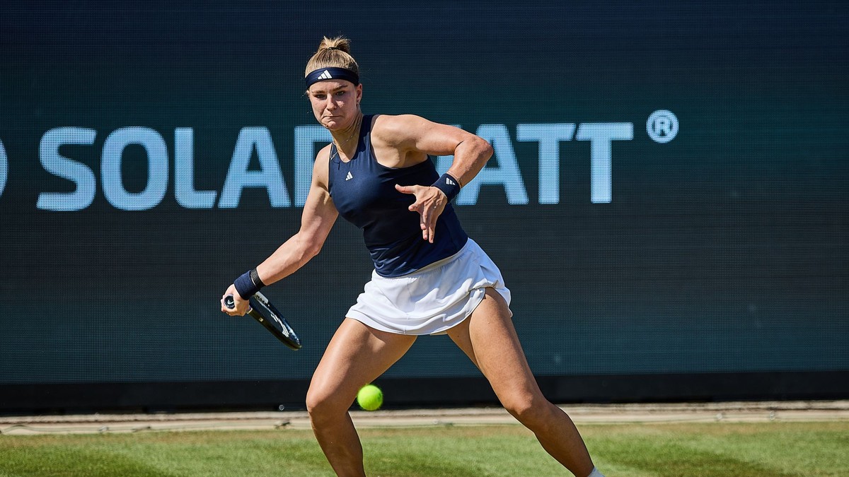 Česká tenistka Karolína Muchová na turnaji WTA Bad Homburg 2026.