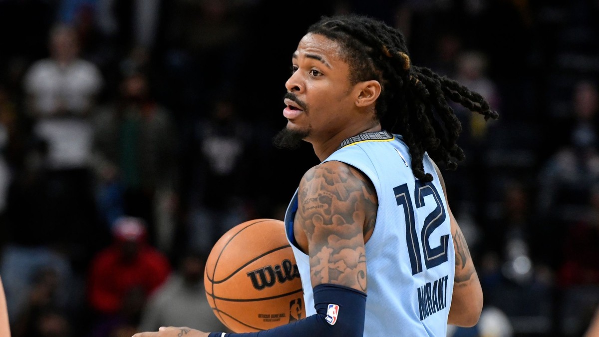 Ja Morant v drese Memphisu Grizzlies.