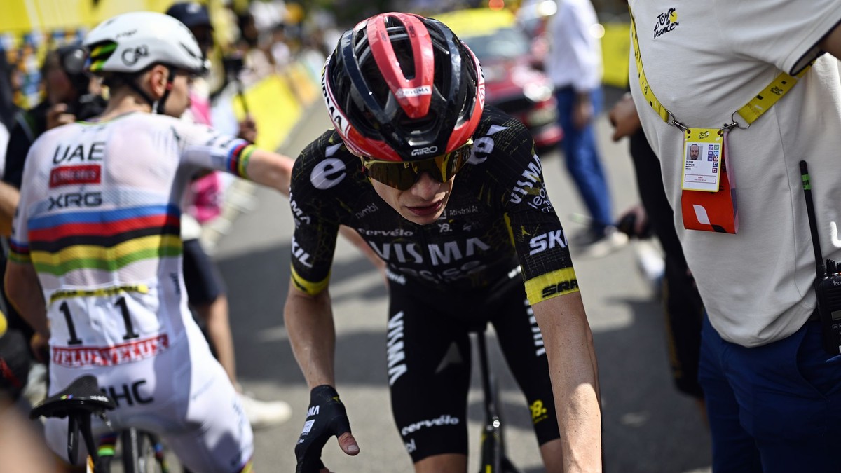 Jonas Vingegaard počas Tour de France 2026.