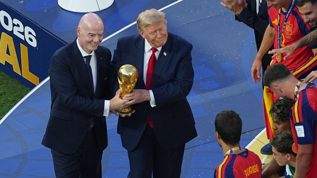 Gianni Infantino a Donald J. Trump.