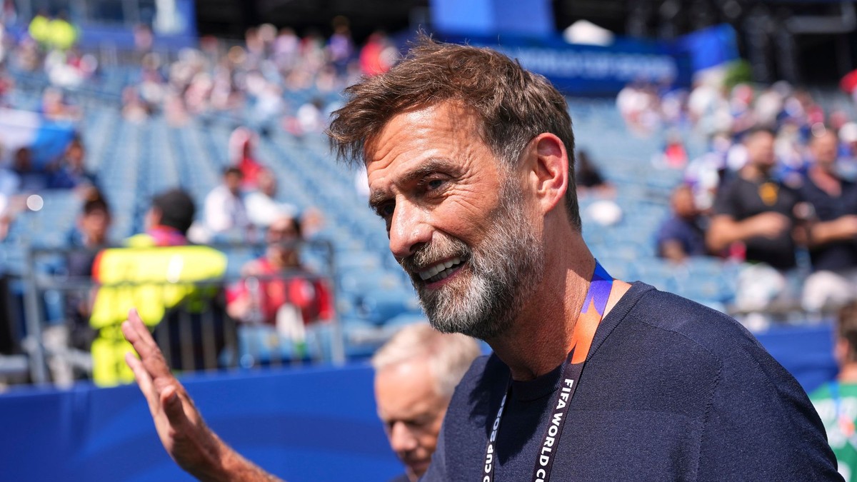 Tréner Jürgen Klopp.