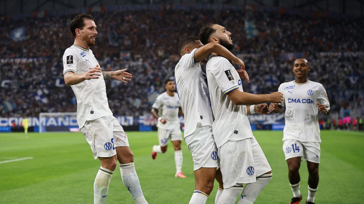 Futbalisti Olympique Marseille.