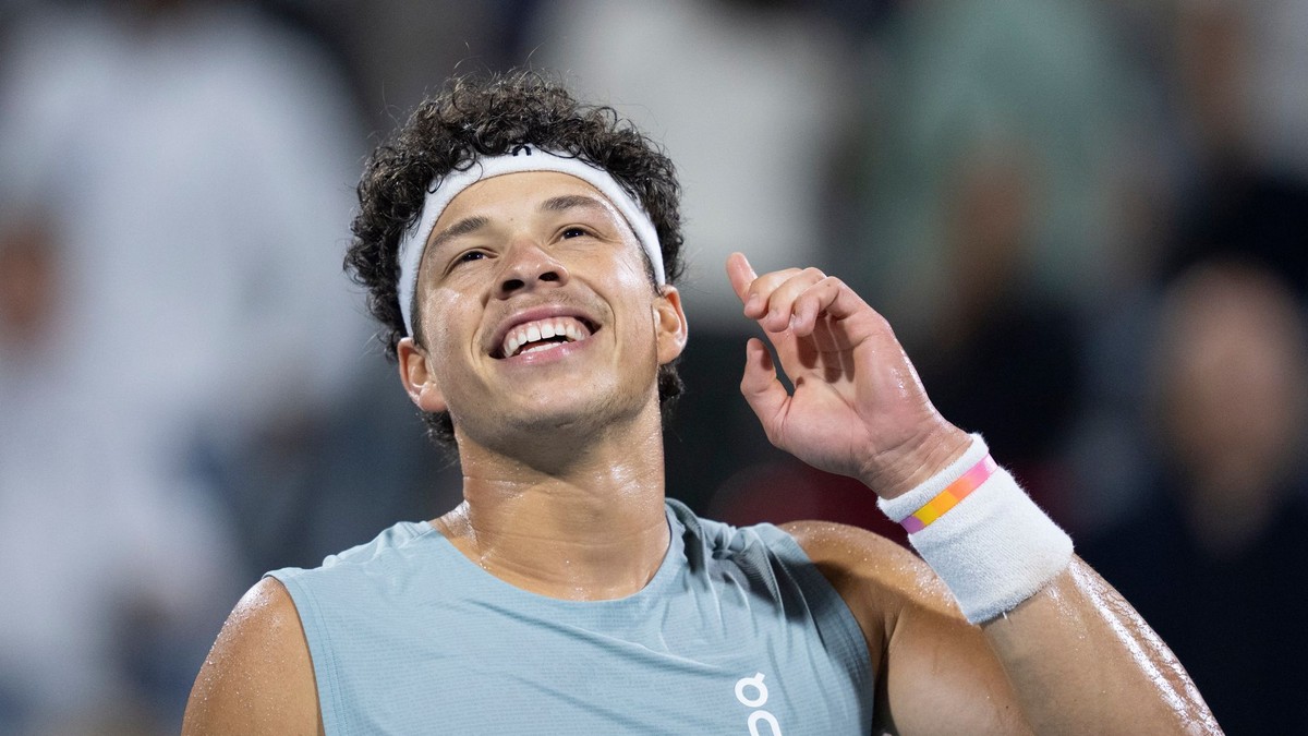 Ben Shelton v semifinále turnaja ATP Montreal 2026.
