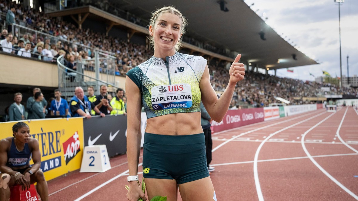 Emma Zapletalová zvíťazila v behu na 400 m cez prekážky na mítingu Diamantovej ligy v Lausanne 2026.