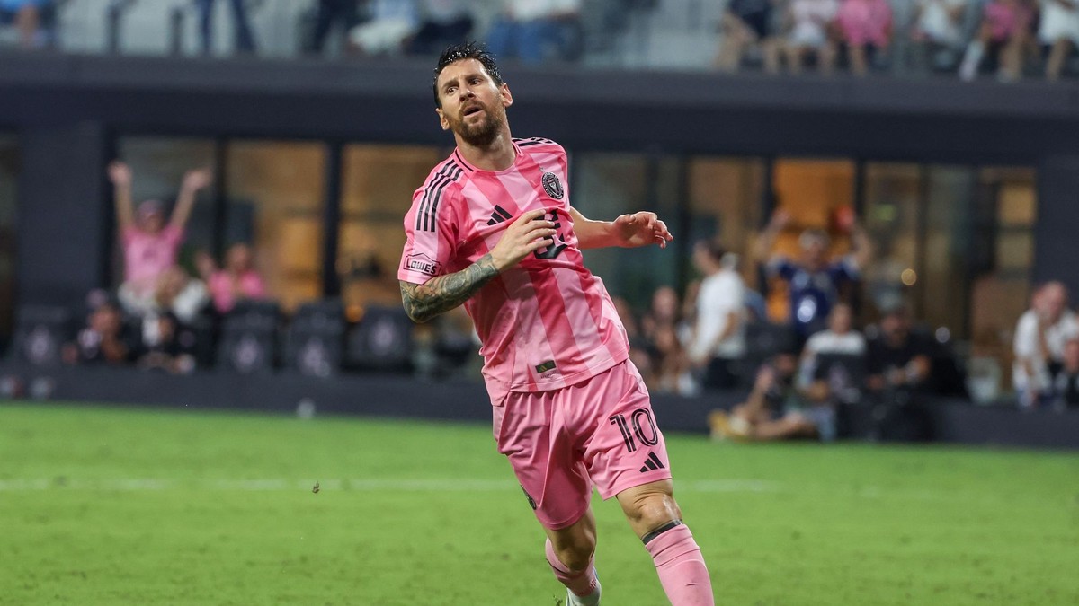 Lionel Messi v drese Miami.