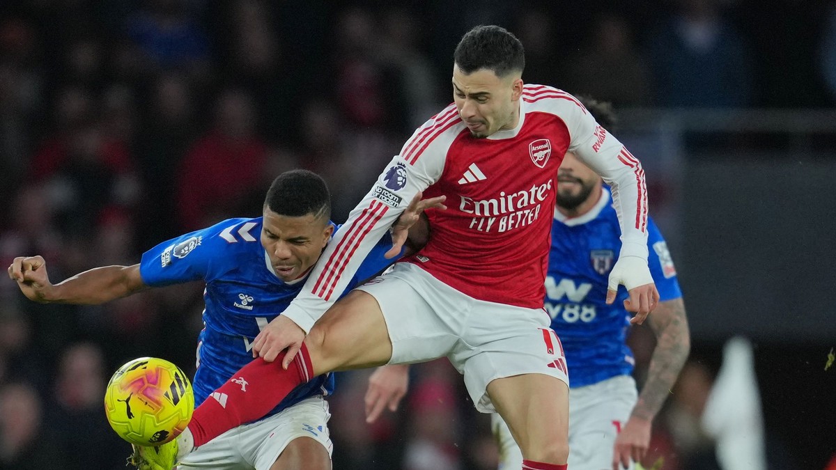 Gabriel Martinelli v drese Arsenalu.