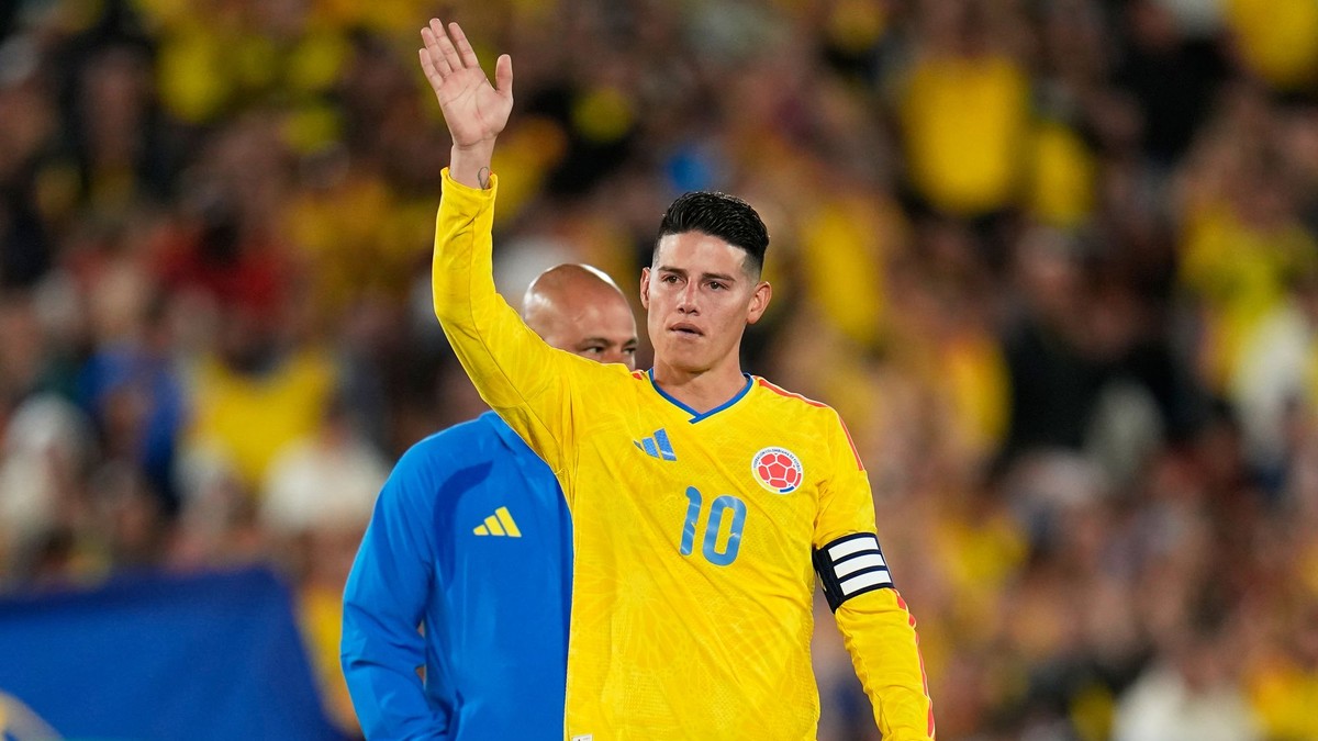 James Rodriguez v drese Kolumbie.