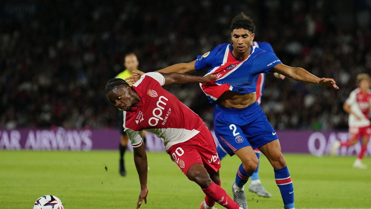 Momentka zo zápasu PSG - Monaco.