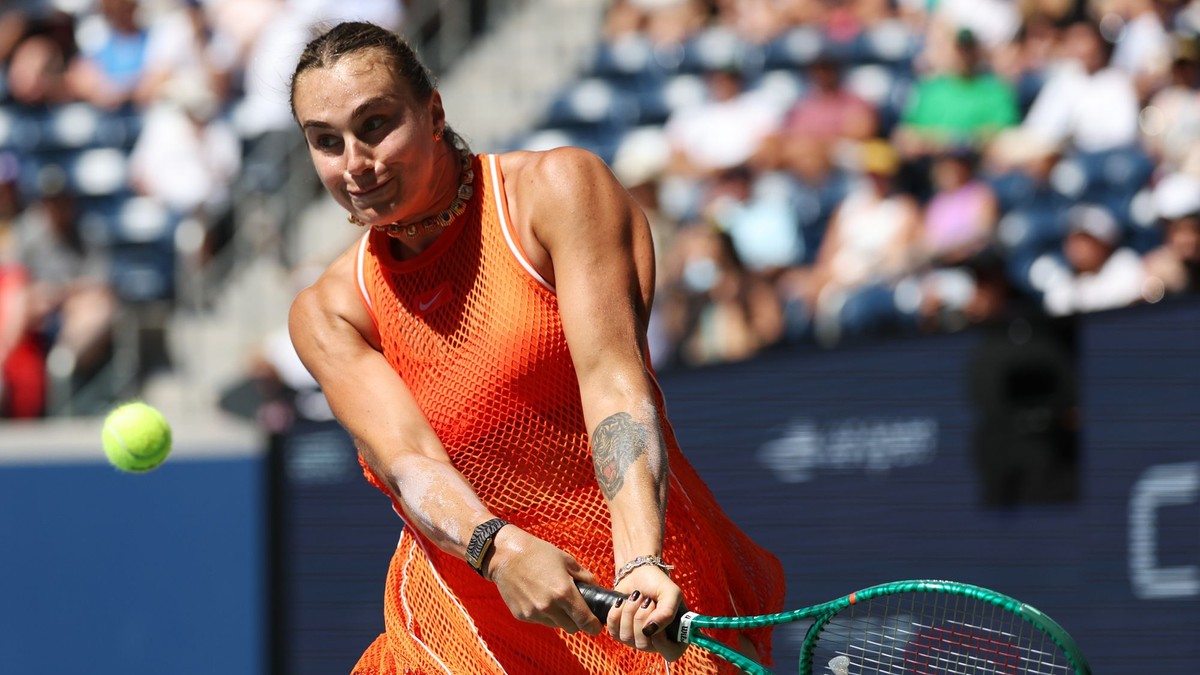 Bieloruská tenistka Aryna Sabalenková na US Open 2026.