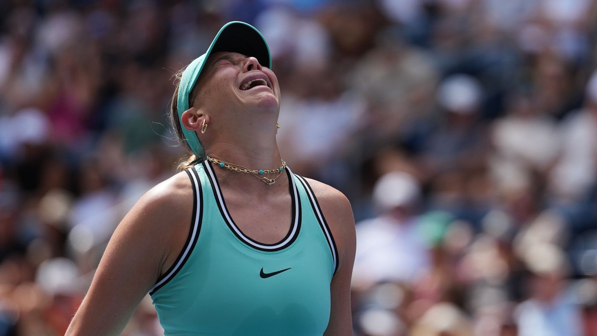 Amanda Anisimovová počas 3. kola na US Open 2026.