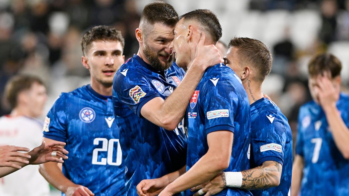 Gólová radosť futbalistov Slovenska.