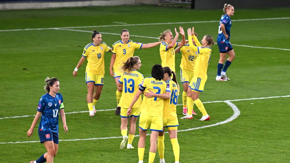 Gólová radosť futbalistiek Ukrajiny.