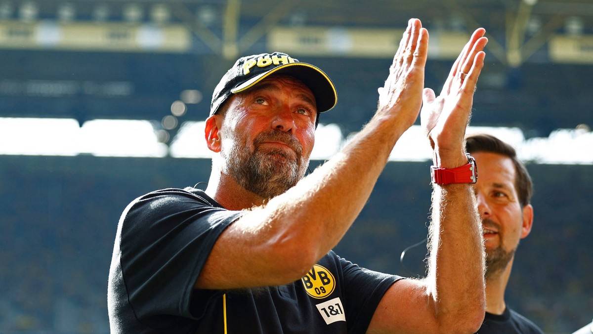 Tréner Jürgen Klopp.
