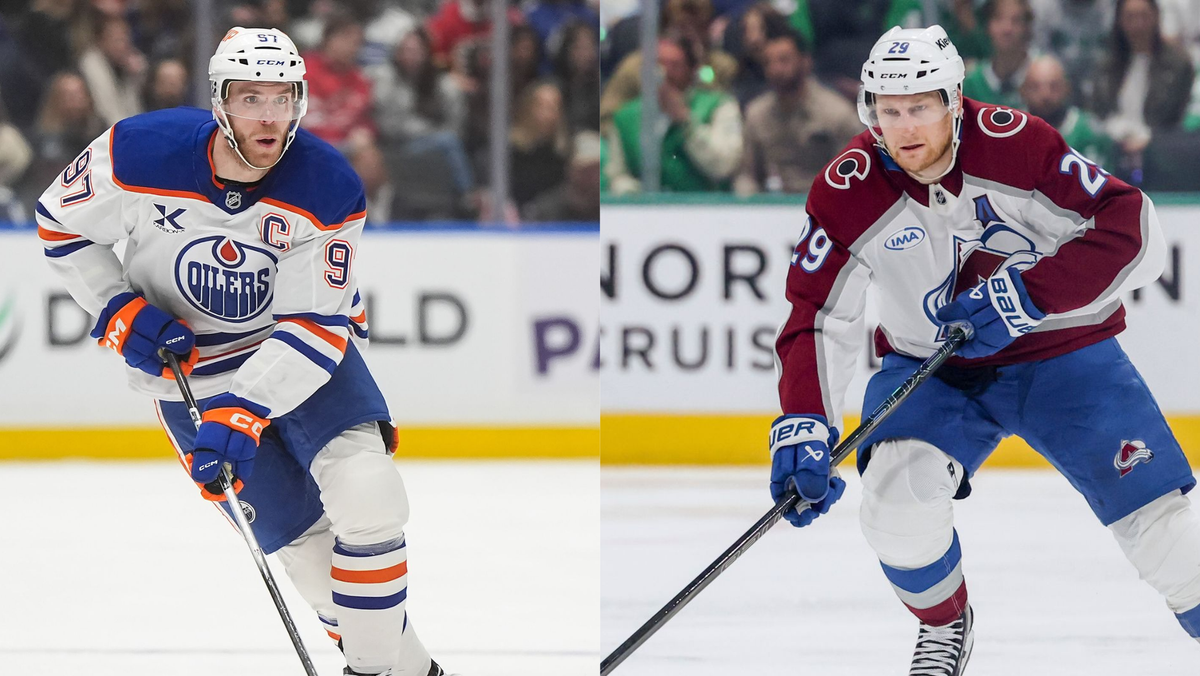 Connor McDavid a Nathan MacKinnon.