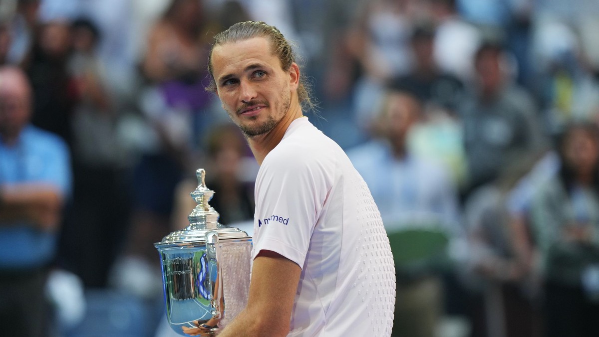 Alexander Zverev oslavuje víťazstvo vo finále US Open 2026.