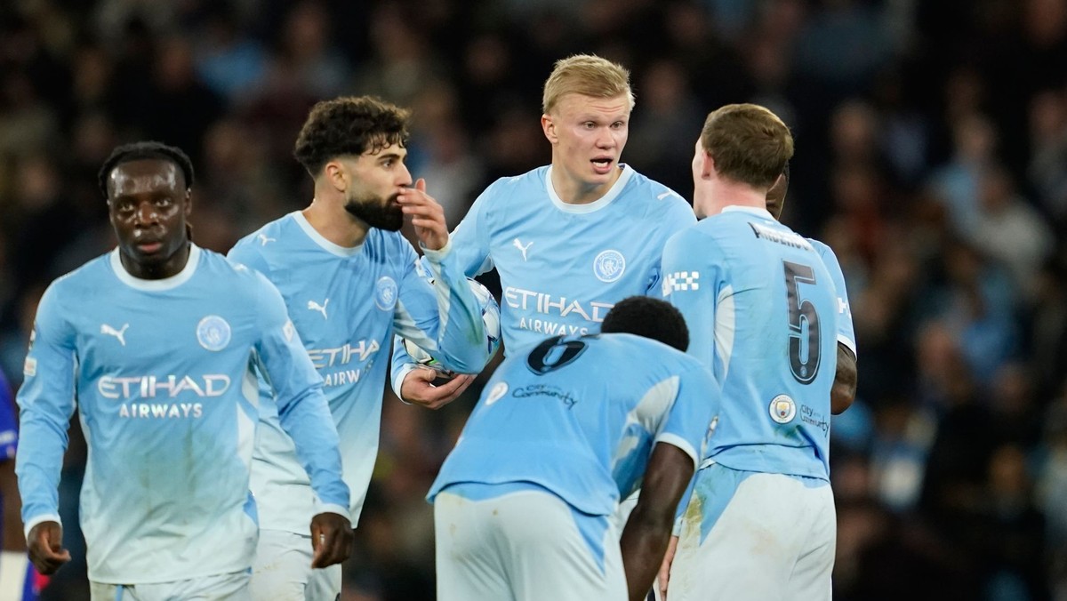 Futbalisti Manchestru City v zápase proti PSG.