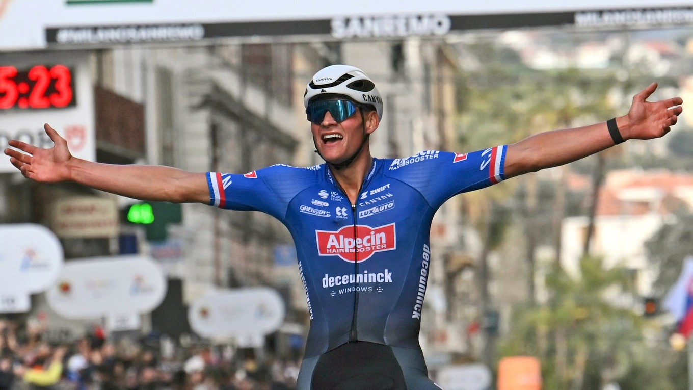 Holanďan Mathieu Van der Poel vyhral monumentálnu klasiku Miláno - San Remo 2023