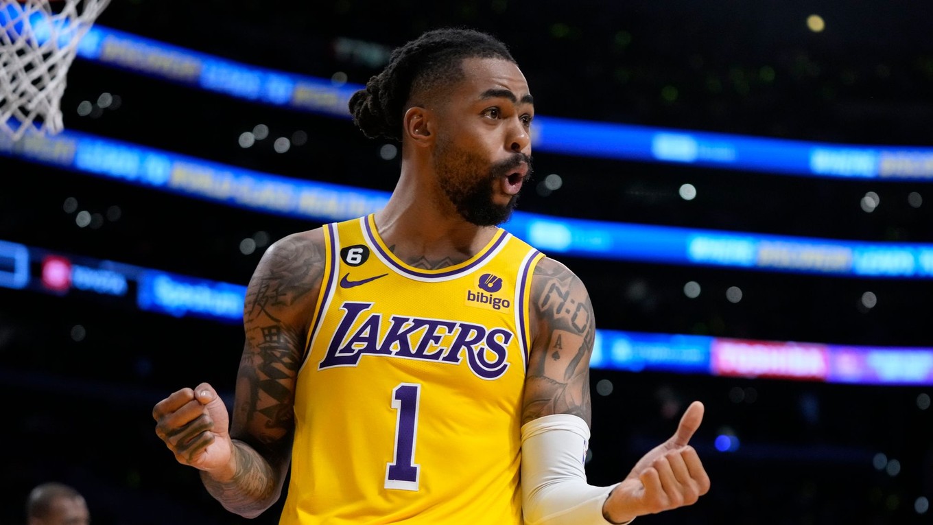 D'Angelo Russell v drese Los Angeles Lakers.