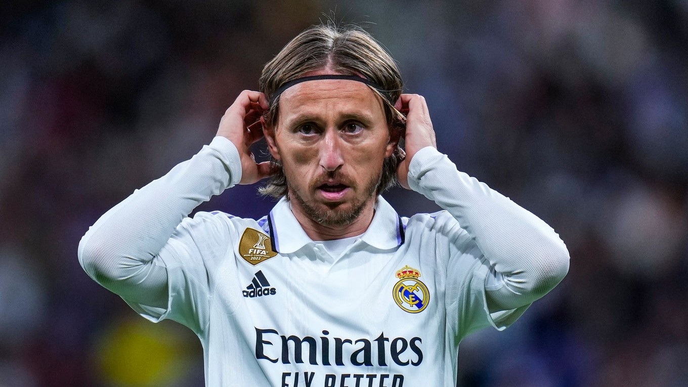 Luka Modrič v drese Realu Madrid.