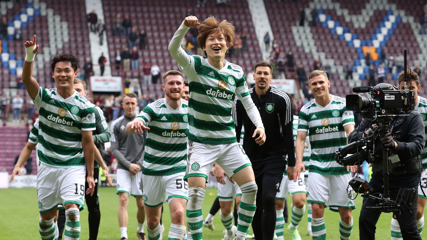 Radosť futbalistov Celticu Glasgow.