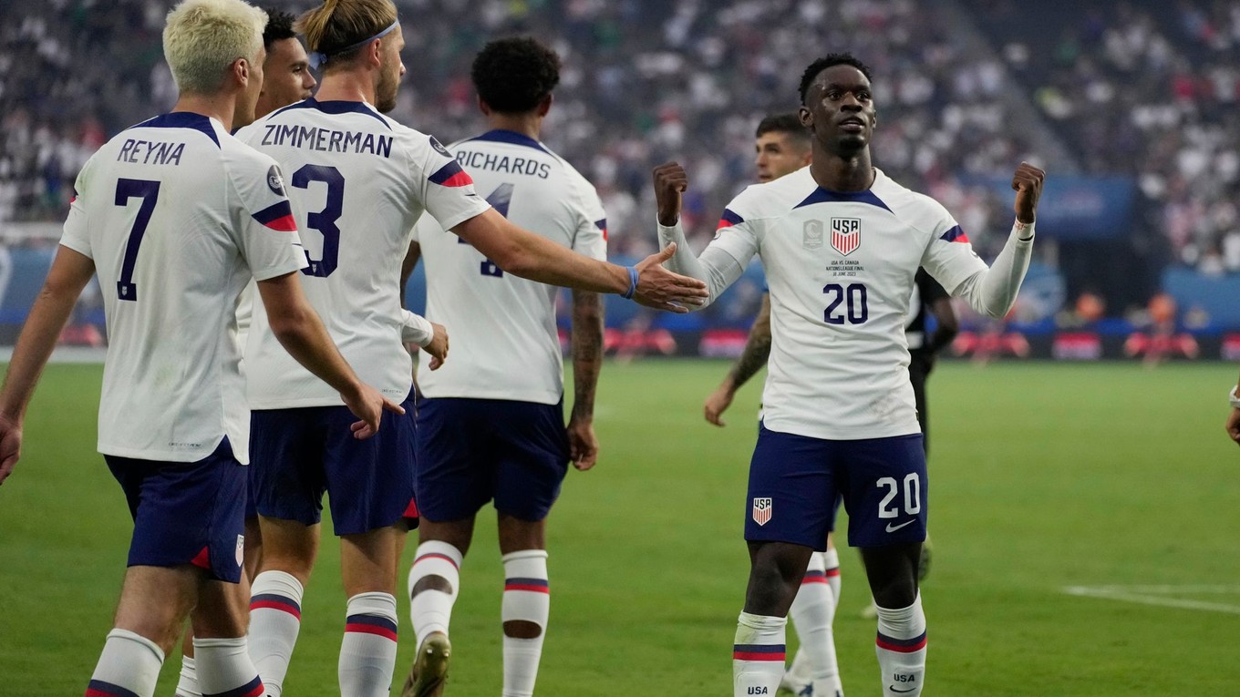 Folarin Balogun sa teší z gólu.