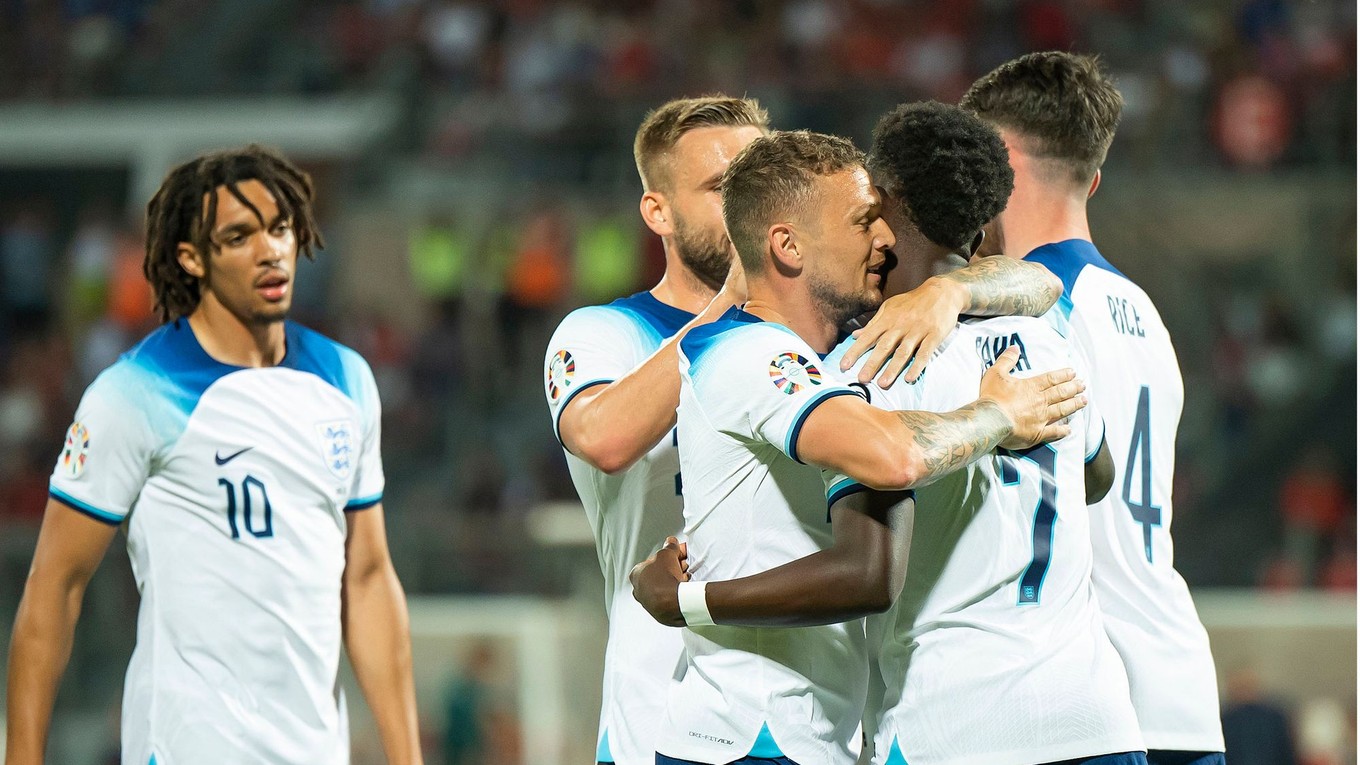 Futbalisti Anglicka. 