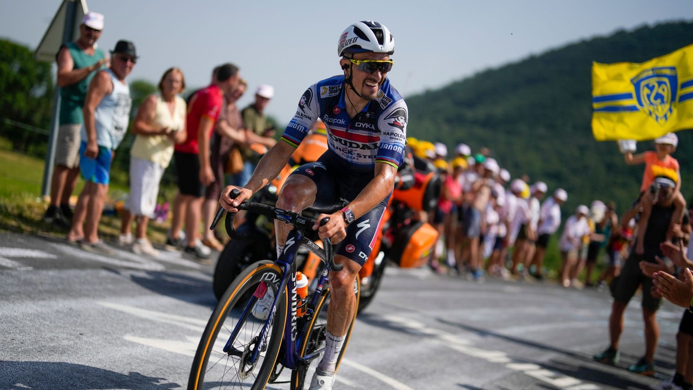 Julian Alaphilippe počas Tour de France 2023. 