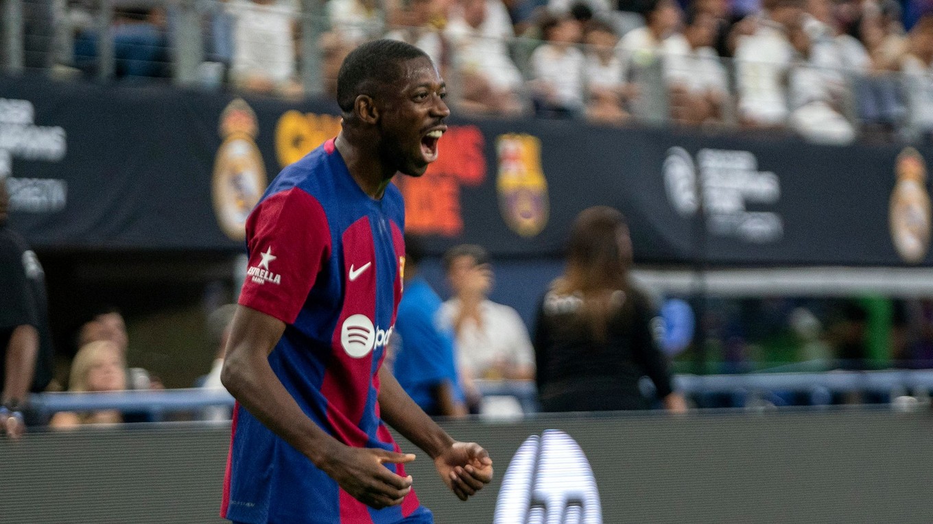 Ousmane Dembélé v drese FC Barcelona.