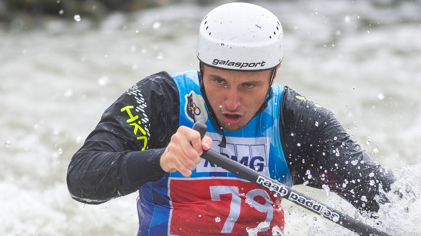 Na snímke je slovenský vodný slalomár Ľudovít Macúš.