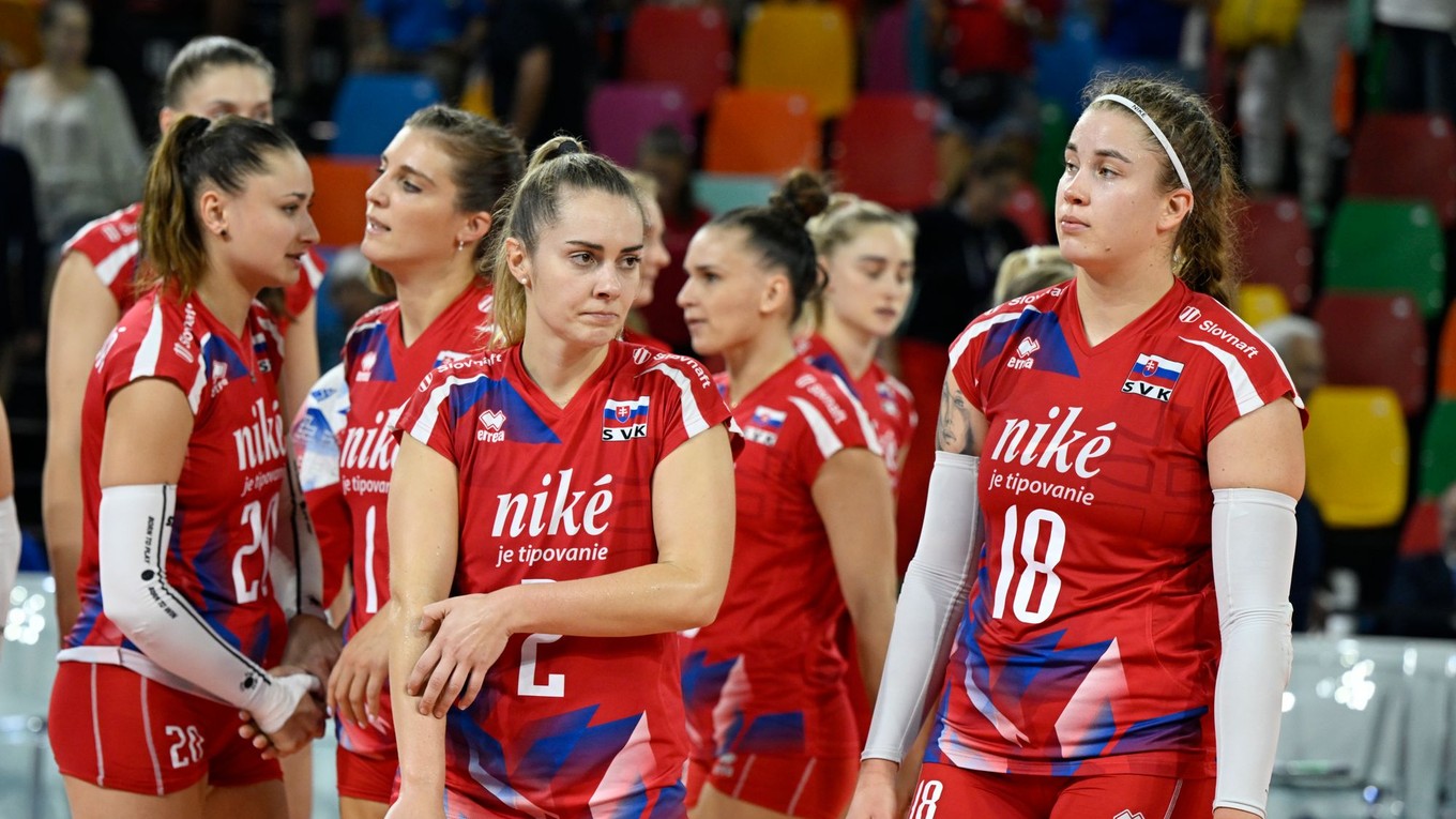 Slovenské volejbalistky.