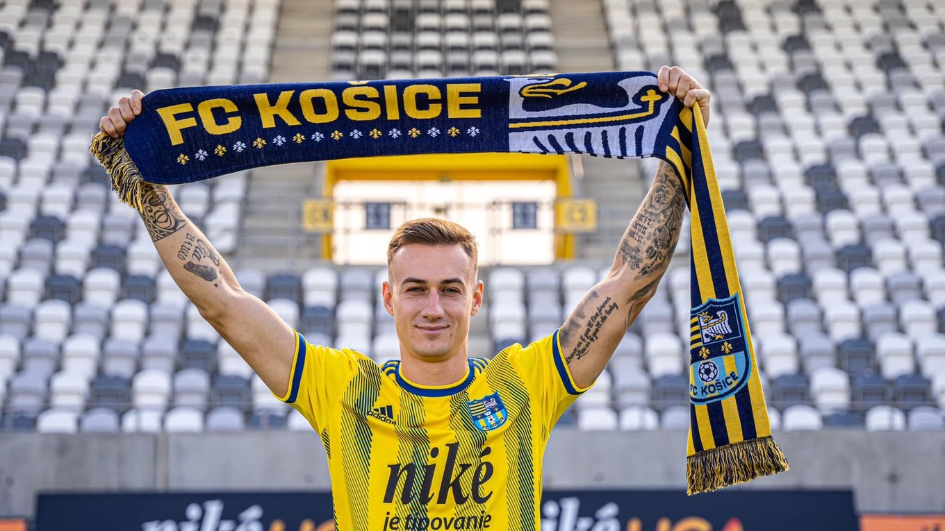 Dominik Kružliak v drese FC Košice.