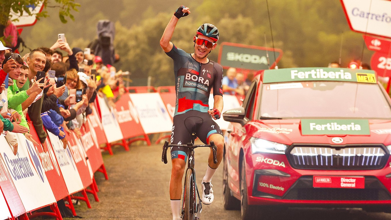 Lennard Kämna vyhral 9. etapu na Vuelta 2023.